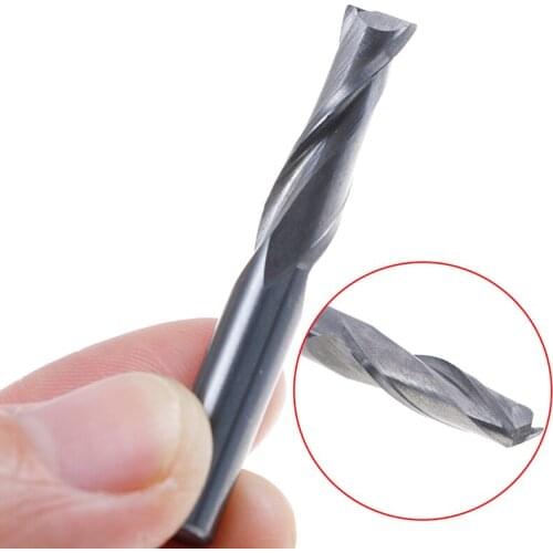 1PC 6x22mm Double Flute Spiral Cutter Cnc Router Bits Drill For Wood Acrylic Pvc And Other Materials