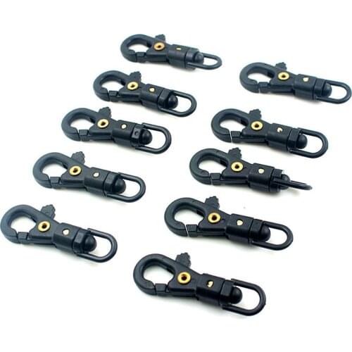 10PCS Mini Nylon Hanging Buckle Quick Hook Keychain Backpack Accessories Outdoor Camping Tactical Equipment Tourism Tools