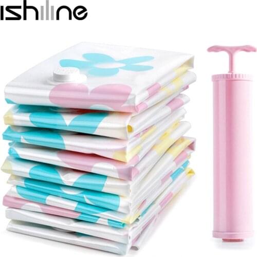 11pcs/set Vacuum Bags for Clothes Storage Bag Wardrobe Closet Organizer Garment Clothing Vacuum Compressed Bag Space Saving Bag