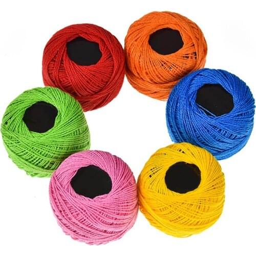 16 Colors Cross Stitch Thread Embroidery Sewing Thread Cord Diy Hand-Knitted Patch Thread Sewing Craft Supplies