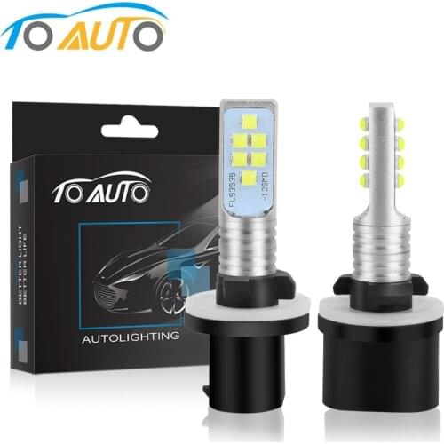 2pcs H27 LED 880 881 P13W Led Bulb PSX26W H27W 1400LM 6000K White Car Fog Light Driving Day Running Lamp Auto 12V - 24V