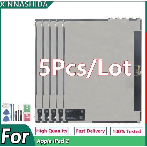 5pcs/lot LCD For Apple iPad 2 iPad2 2nd A1395 A1397 A1396 Screen Without Touch Tablet LCD Display Digitizer Assemble Replacement