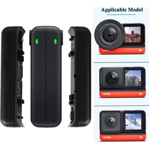 IS360RB Battery For Insta360 ONE R Twin/1-INCH/360 MOD Edition 1190 mAh Battery Base Fast Charger HUB Camera Accessories