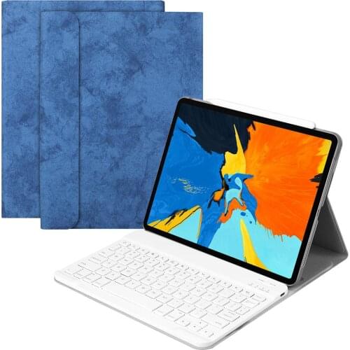 Wireless Bluetooth Keyboard Case for IPad Pro 11 Inch 2018 Auto Sleep/Wake Smart PU Leather Protective Cover for Apple IPad 2018