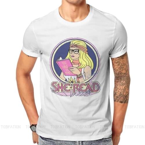 She Ra and the Princesses of Power Adora TV TShirt for Men SheRead Soft Summer Sweatshirts T Shirt High Quality New Design Loose