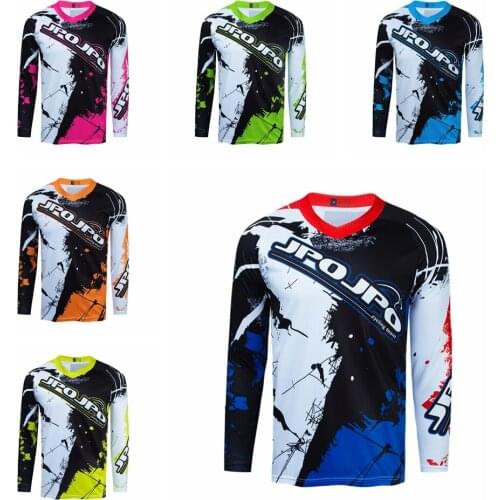 UFOBIKE Cycling Jersey Mens Downhill Jerseys Mountain Bike MTB Shirts DH Motorcycle Jersey Motocross Sportswear Racing