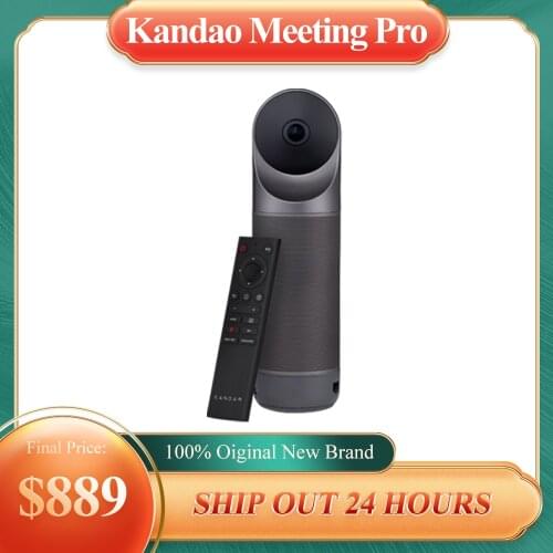 Kandao Meeting Pro Conference Camera with 360 Video Cam, Omini Directional Mics, Hi-Fi Spearker, AI Algorithm Business Webcam