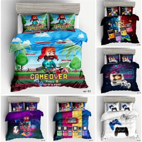 I Iike Game Print Bedding Set Game King Duvet Cover Sets Pillowcase US/AU/EU Twin/Full/Queen/King Size(No Comforters and Sheets)