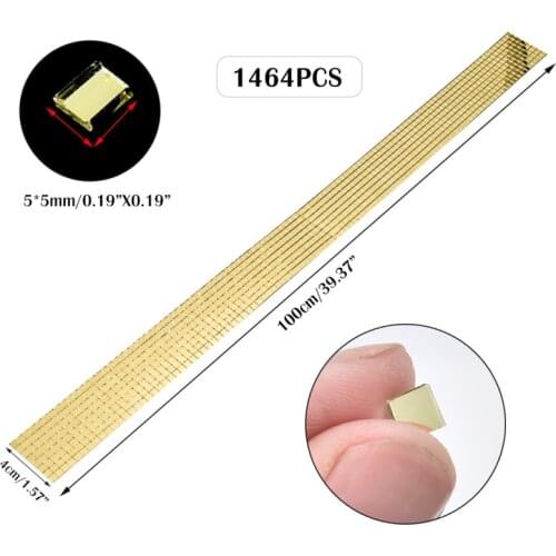 1Roll 3colors Self-Adhesive Square Glass Mirror Mosaic Tiles For DIY Bathroom Mirror Wall Sticker Handmade Crafts Home Decor