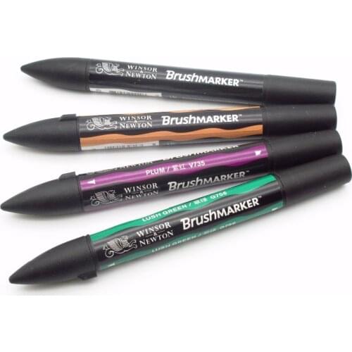 Winsor & Newton Brushmarker Markers Twin Tipped Alcohol Based Graphic Marker Pens