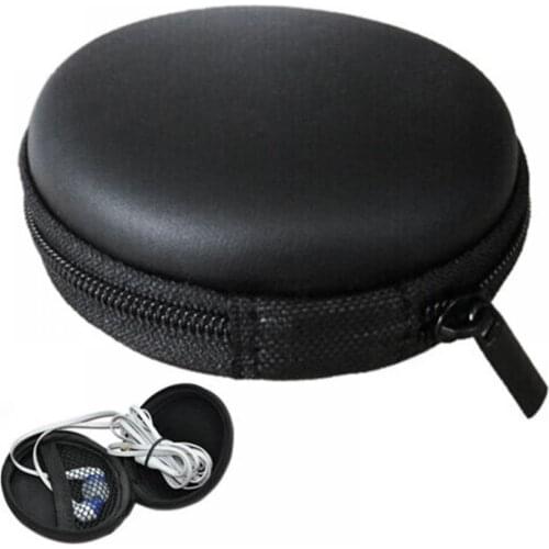 Mini Zipper Earphone Box for Headphone Cellphone USB Chargers Cables Holder Mp3 Mp4 SD Card Bag Storage Case EVA Key Wallet Bag