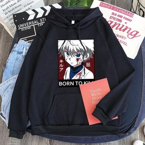 Full-time Hunter Anime Mens Hoodie Streetwear Cool Harajuku Wild Loose Sweatshirt Cartoon Trend Printing Couple Hoodie