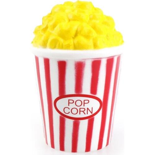 Popcorn Squishy Banana Chocolate Boy Girl Slow Rising Milk Box Hand Pillow Bread Jumbo Panda Ice Cream French Fries wholesale