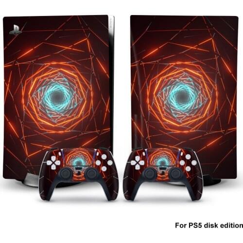 Magic PS5 Disc Edition Skin Sticker for Playstation 5 Console & 2 Controllers Decal Vinyl Protective Skins Style 4