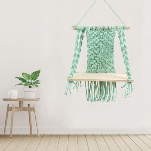 New Plant Tapestry Wall Hanging Boho Decor Hand-woven Macrame Tassels Home Wall Decoration Shelf DIY Home Decor Vintage Retro