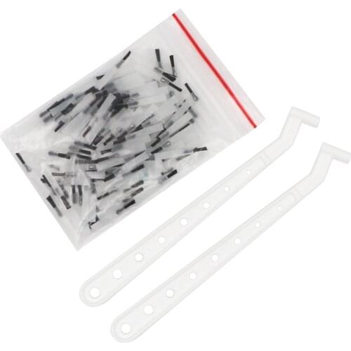 Disposable Composite Brush Dental Brush Handle Applicator Stick handle brush Head 2Handles+100Brush heads For Dental Clinic