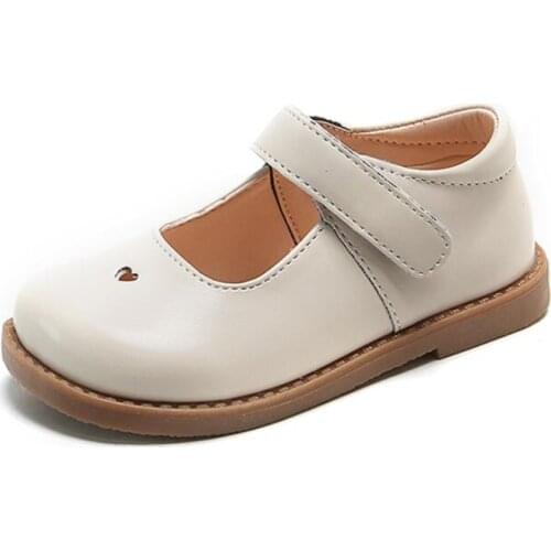 Princess Toddlers Girls Leather Shoes Kids Dress Shoes For Wedding Party Sweet Childrens Leather Flats Soft