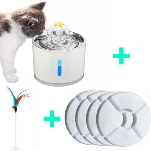 Cat Water Fountain Dog Drinking Bowl Pet USB Automatic Water Dispenser Super Quiet Drinker Auto Feeder