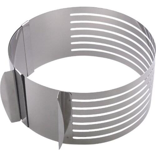 Stainless Steel Cake Cutter Slicer Adjustable Round Bread Cake Cutter Slicer Cake Ring Mold DIY Baking Tools Kitchen Accessoires