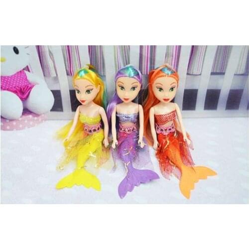Mermaid Princess Baby Childrens Holiday Gift Girl Toys Its Tail Is Doll Plastic Educational Diy Toy Movie & Tv Girls 2021