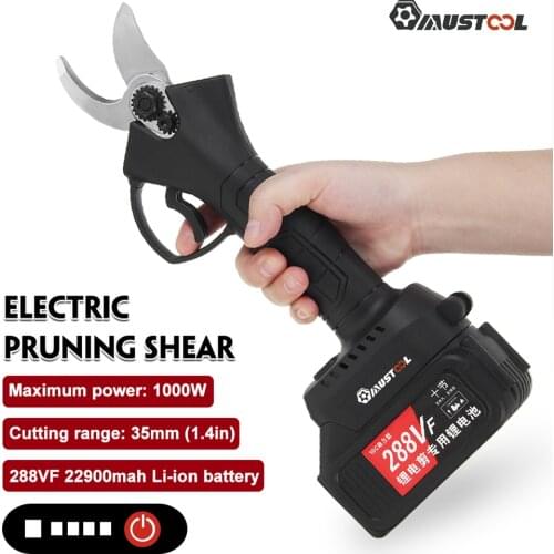 MUSTOOL 288VF 4Gears Cordless Pruner Electric Pruning Shear Bonsai Pruning Branches Scissors Garden Tools for Makita 18V Battery