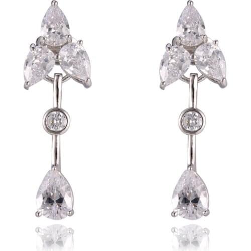 GrayBirds High Quality New Arrivals Copper With Cubic Zirconia Water Drop Earrings Lead And Nickel Free XYE038P