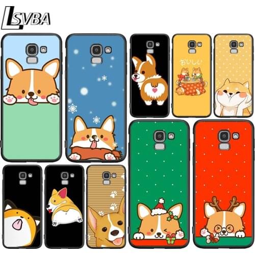 Corgi Dog Cute Cartoon for Samsung Galaxy J2 J3 J4 Core J5 J6 J7 J8 Prime duo Plus 2018 2017 2016 Silicone Phone Cover