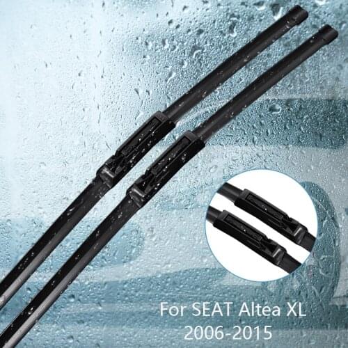 Wipers Blade For SEAT Altea XL 2006 2007 2008 2009 2010 2011 2012 2013 2014 2015Car Accessories For Auto Rubber Windscreen Wiper