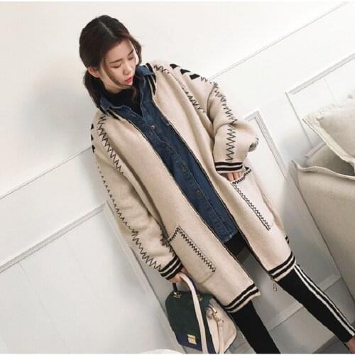 Spring/autumn womens clothing womens sweater plus size coats womens autumn clothing one size 1748