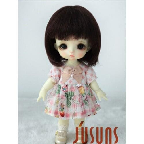 JD042 1/12 1/8 1/6 Short Cut Mohair Doll Wigs for size 4-5 inch 5-6inch 6-7inch Doll Fashionable BJD Doll hair tiny doll wig