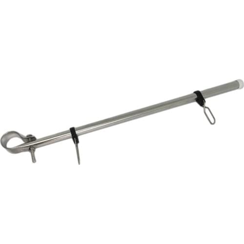 Adjutable 14" Flag Pole Staff For 7/8" - 1" Rail Tube Boat Car RV Campers