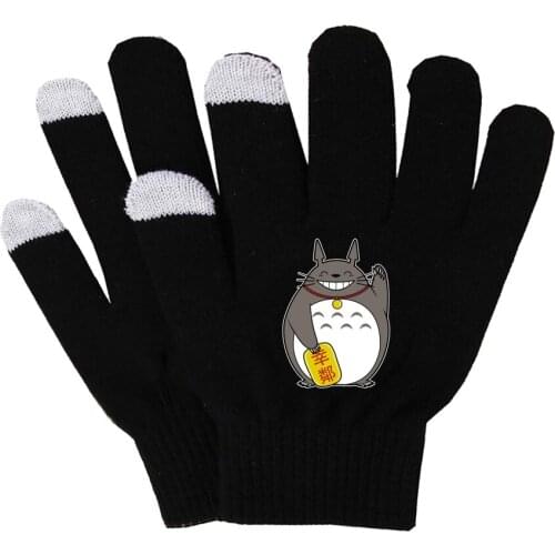 Anime Chinchilla lanigera Molina Gloves Plush Lining Gloves Winter Soft Gloves Touch Screen Smart Phone Female Gloves