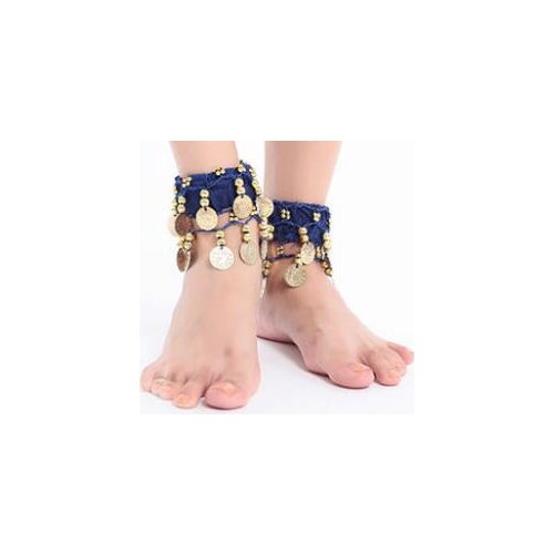 1 pair 2 pcs Women Belly Dance Ankle Cuff Wrist Bracelet Anklets Indian Gypsy Ankle Chain Belly Dancing Accessories