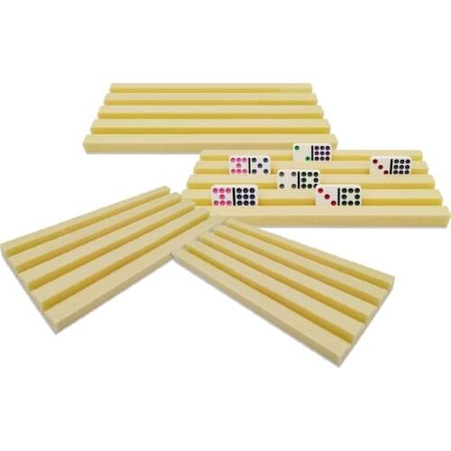 4PCS/SET Domino Holder Domino Tiles Rack Mexican Train Tray