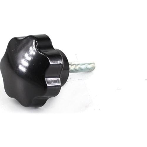 4pcs M8 Star Clamp Knob 50mm Head Male Thread Tighten Clamping Nut Handle 30/40/50mm Length Bakelite Mechanical Thumb Nut