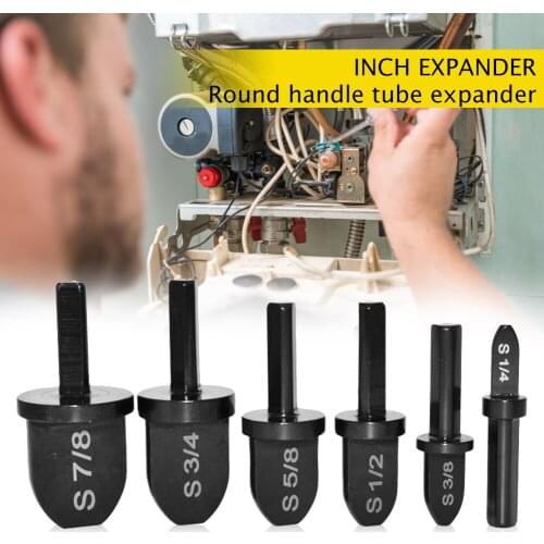 6pcs Air Conditioner Copper Pipe Swaging Repair Maintenance Tool Round Handle Tube Expanders Install Maintain