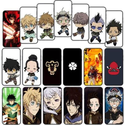 Black Clover Soft Cover Case for Xiaomi Mi Note 10 Ultra A1 A2 Lite A3 Pro Max Pocophone F1