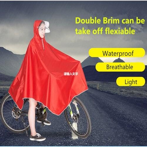 Adult bike raincoat coupe motorcycle electric poncho large size scooter raincoat waterproof windproof Poncho