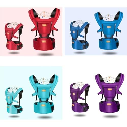 Ergonomic Baby Carrier Baby Waist Stool Multi-functional All Seasons Newborn Single Stool Back Kids Straps Brief for Travel