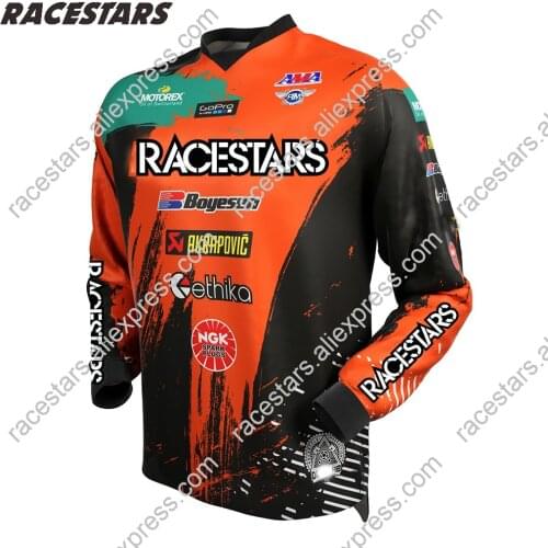 RACESTARS Motocross Jersey Mountain Bike Motorcycle Cycling Jersey Crossmax Shirt Ciclismo Clothes Men MTB MX Downhill Jersey