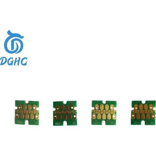 Only Use Europe 4 color T8911-T8914 Ink cartridge chip for Epson SureColor S40610 S60610 printer Ink tanks one time chips