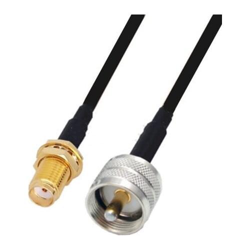 RG58 Cable SMA Female to UHF SO239 Male Connector WiFi Antenna Extension Pigtail jumper cable