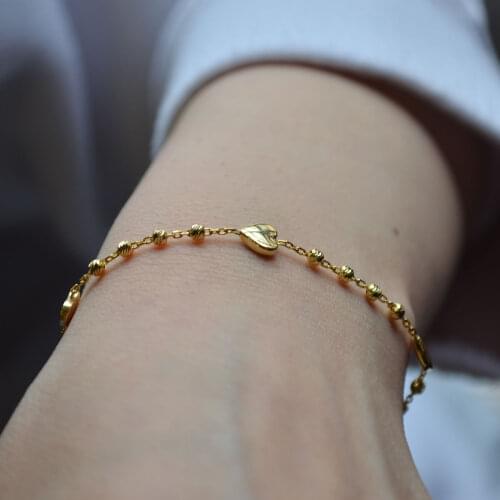 Kaplı Dorika Bileklik Gold