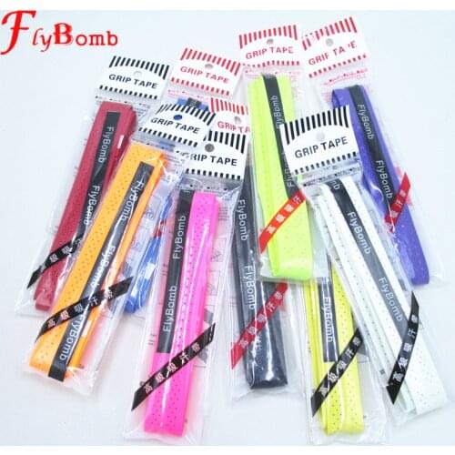 FlyBomb 10pcs/lot Badminton Overgrips Anti-skid Sweat Absorbed Soft Wraps Tap Tennis Racquet Overgrip tenis Keel Grip L349-10OLB