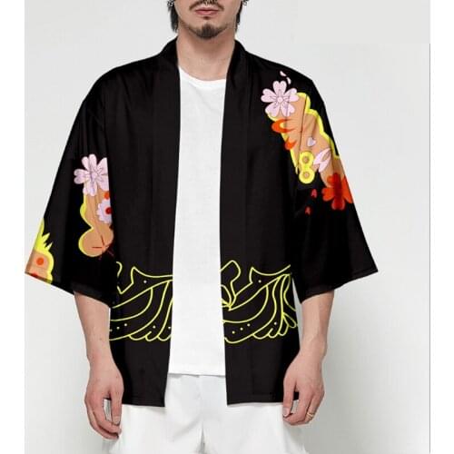 Anime Demon Slayer Kimetsu No Yaiba Tanjiro Kibutsuji Muzan Cosplay Costumes Rui Kimono Men Jackets Halloween For Women CS156