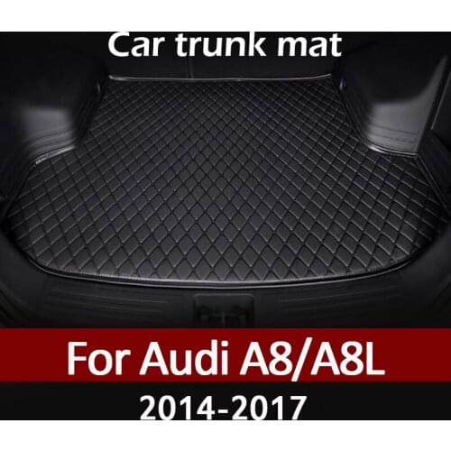 MIDOON Car trunk mat for Audi A8/A8L 2014 2015 2016 2017 cargo liner carpet interior accessories cover