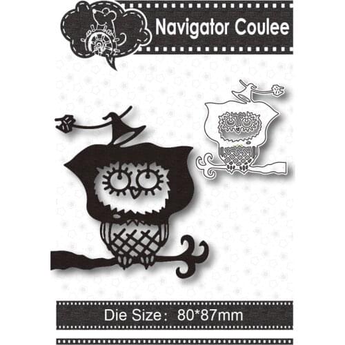 Metal Cutting Die Owl Scrapbook Stamping Clear Stamp Cutting Decoration Creative Embossing DIY Craft New Arrival 2021