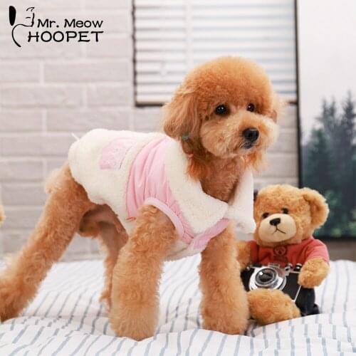 Hoopet Pet Dog Clothes Cat Clothes Product Dog Coat Jacket Puppy Chihuahua Dress Warm Clothes for Dogs