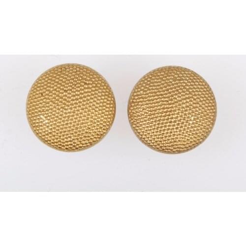 A PAIR OF WWII GERMAN OFFICER GRAIN SHOULDER BOARD BUTTON GOLD 18MM