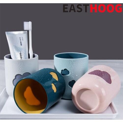 Nordic Style Simple Cloud Gargle Cup Household Bathroom Toothbrush Cup Couple Travel Toothbrush Cup Plastic Cup
